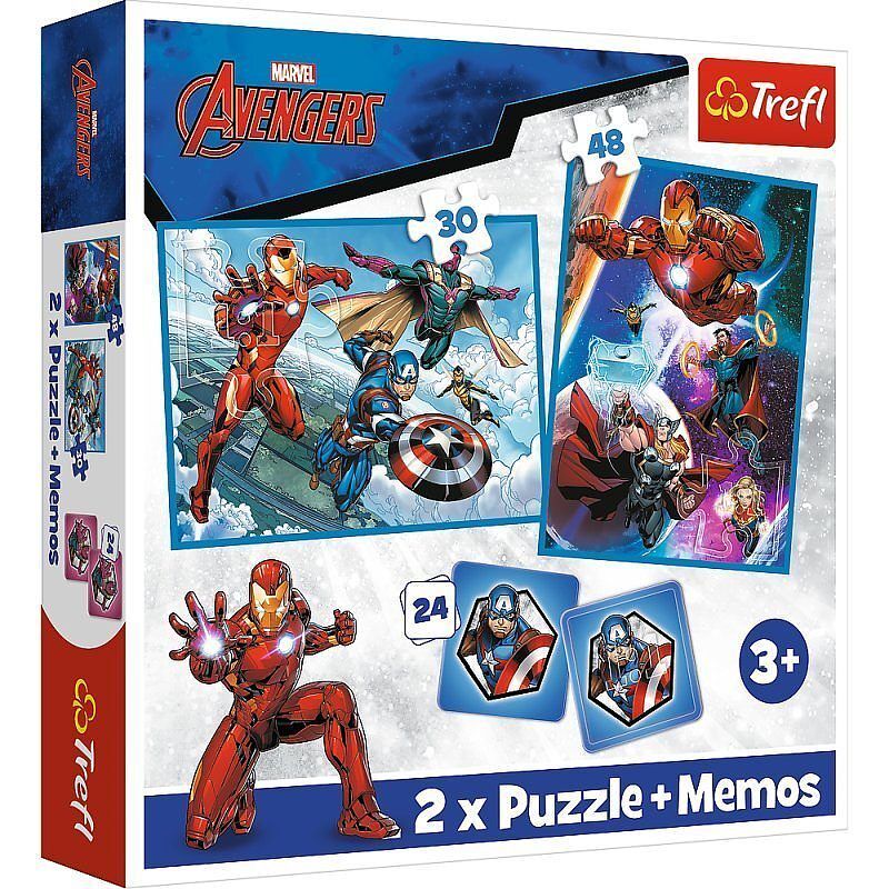Puzzle 2w1 + memos bohaterowie w akcji 93333