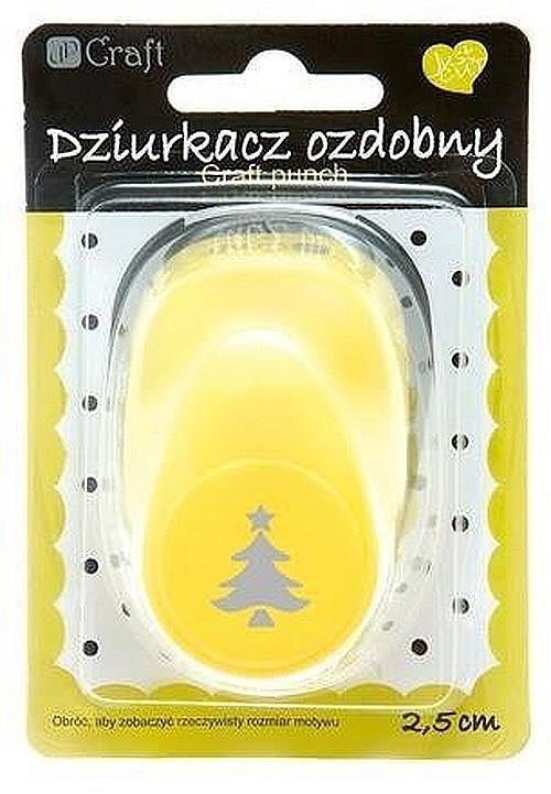Dziurkacz ozdobny choinka 2,5cm mix
