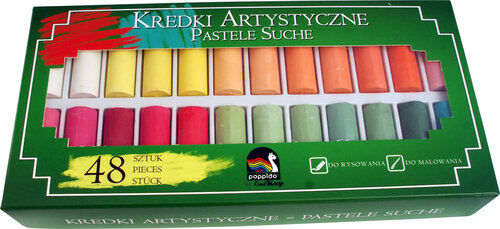 Pastele artystyczne 48 kolorów grube
