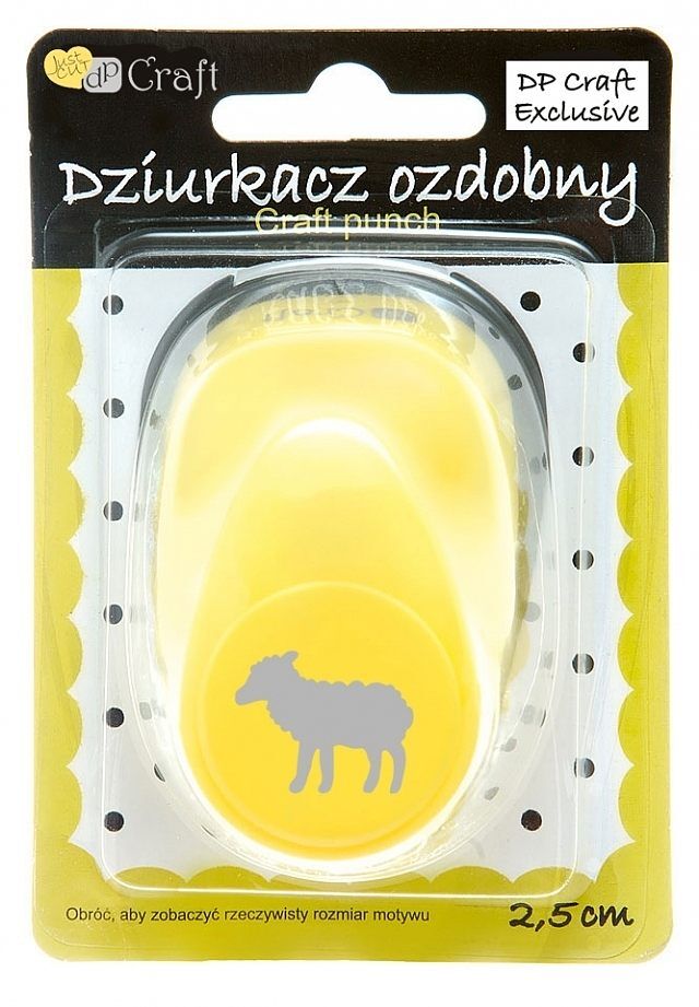 Dziurkacz ozdobny owieczka 2,5cm mix