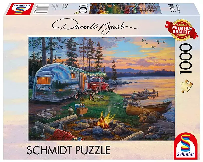 Puzzle 1000 pq ognisko nad jeziorem darrel bush 112721