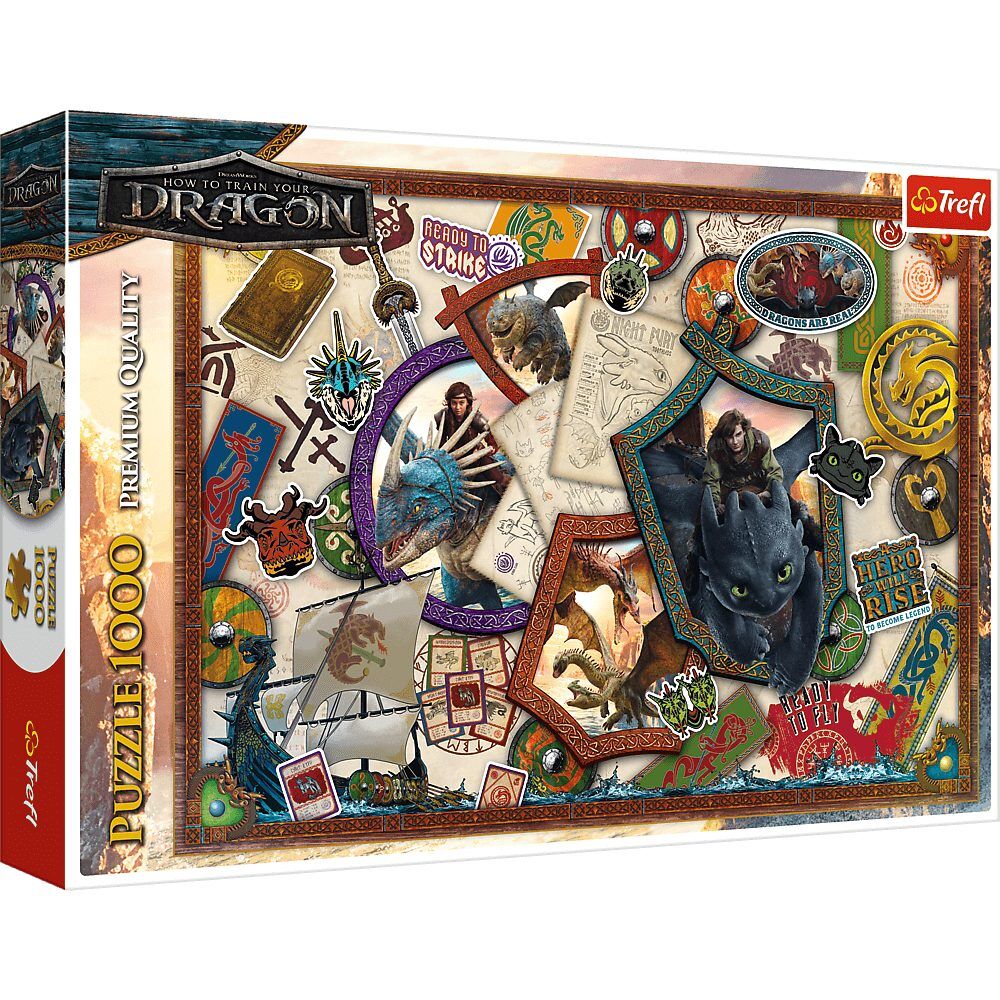 Puzzle 1000 Jak Wytresować Smoka bohaterowie 10959