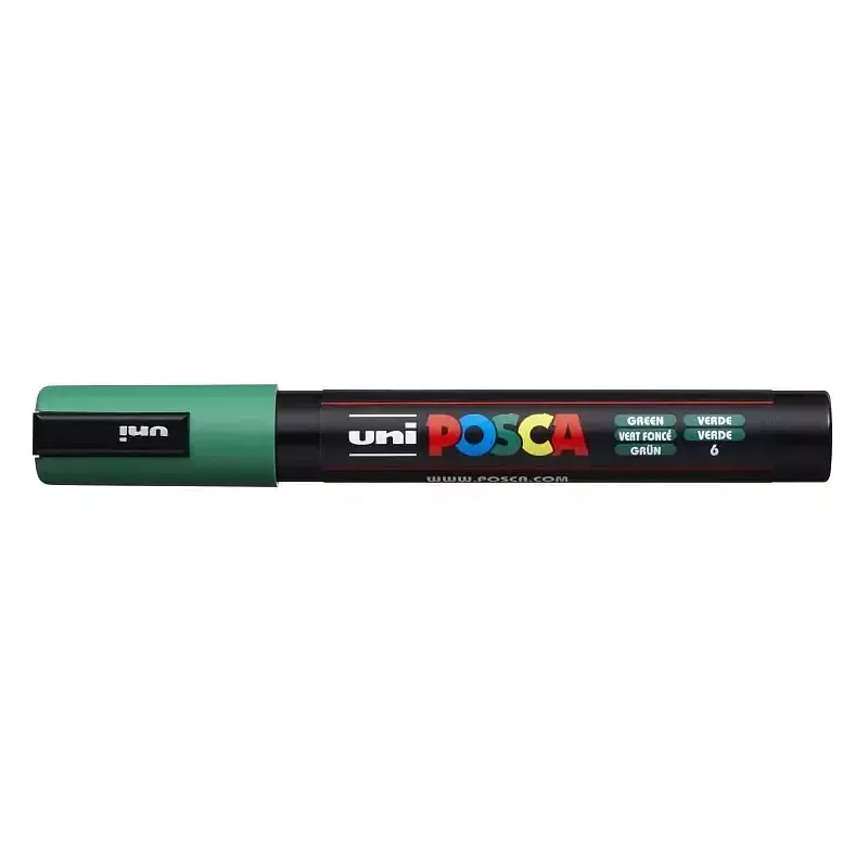 Marker pc-5m zielony posca uni paczka 6 szt