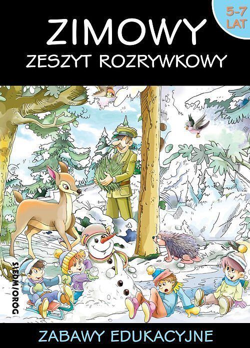 Zimowy zeszyt rozrywkowy Zabawy edukacyjne