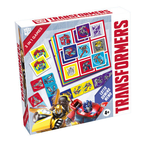 Transformers gra 3w1 (Lotto,Domino,Memo)