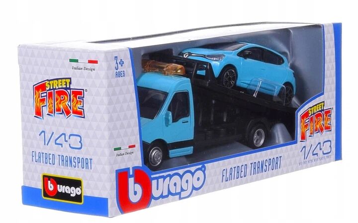 Bburago Model 1:43 Laweta ciężarówka Renault Clio