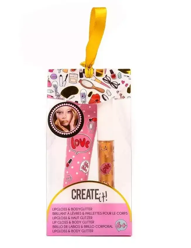 Zestaw błyszczyk brokat do ciała create it! mix kolorów