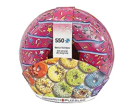 Puzzle 550 tin donut rainbow  8551-5782