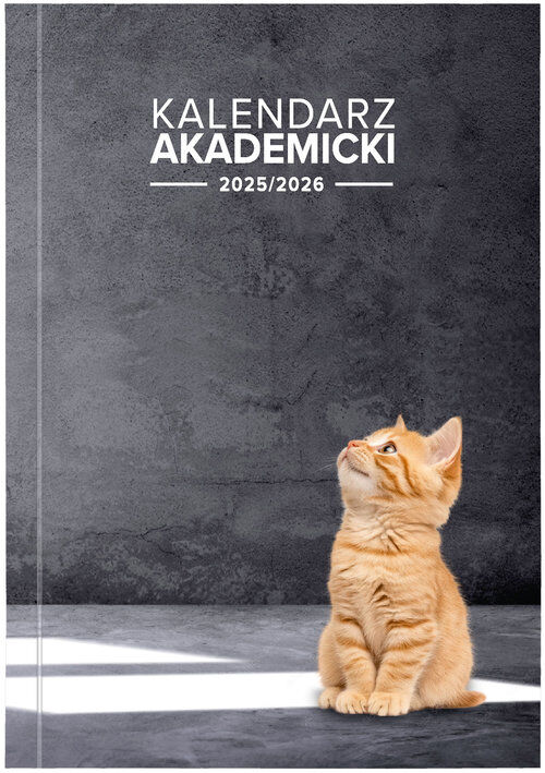 Kalendarz akademicki 2025/2026 A5T PCV bezbarwny KOT
