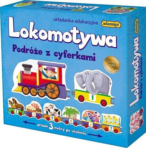 Lokomotywa Podróże z cyferkami