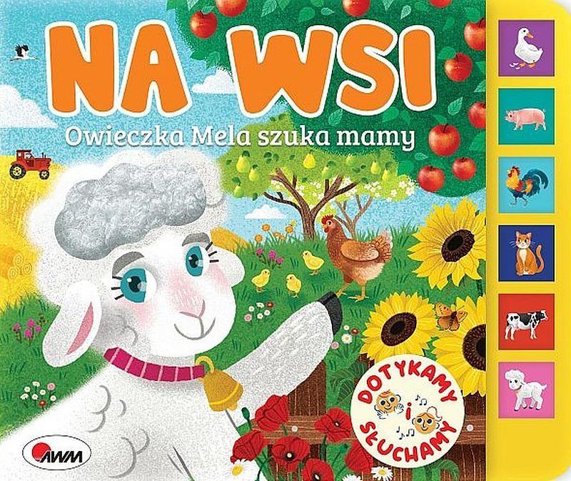 Na wsi. Owieczka mela szuka mamy