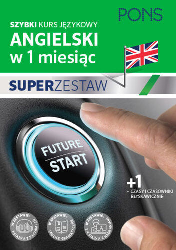 Szybki kurs angielskiego dla początkujących z nagraniami i jedną tablicą językową PONS Dwie książki w pakiecie