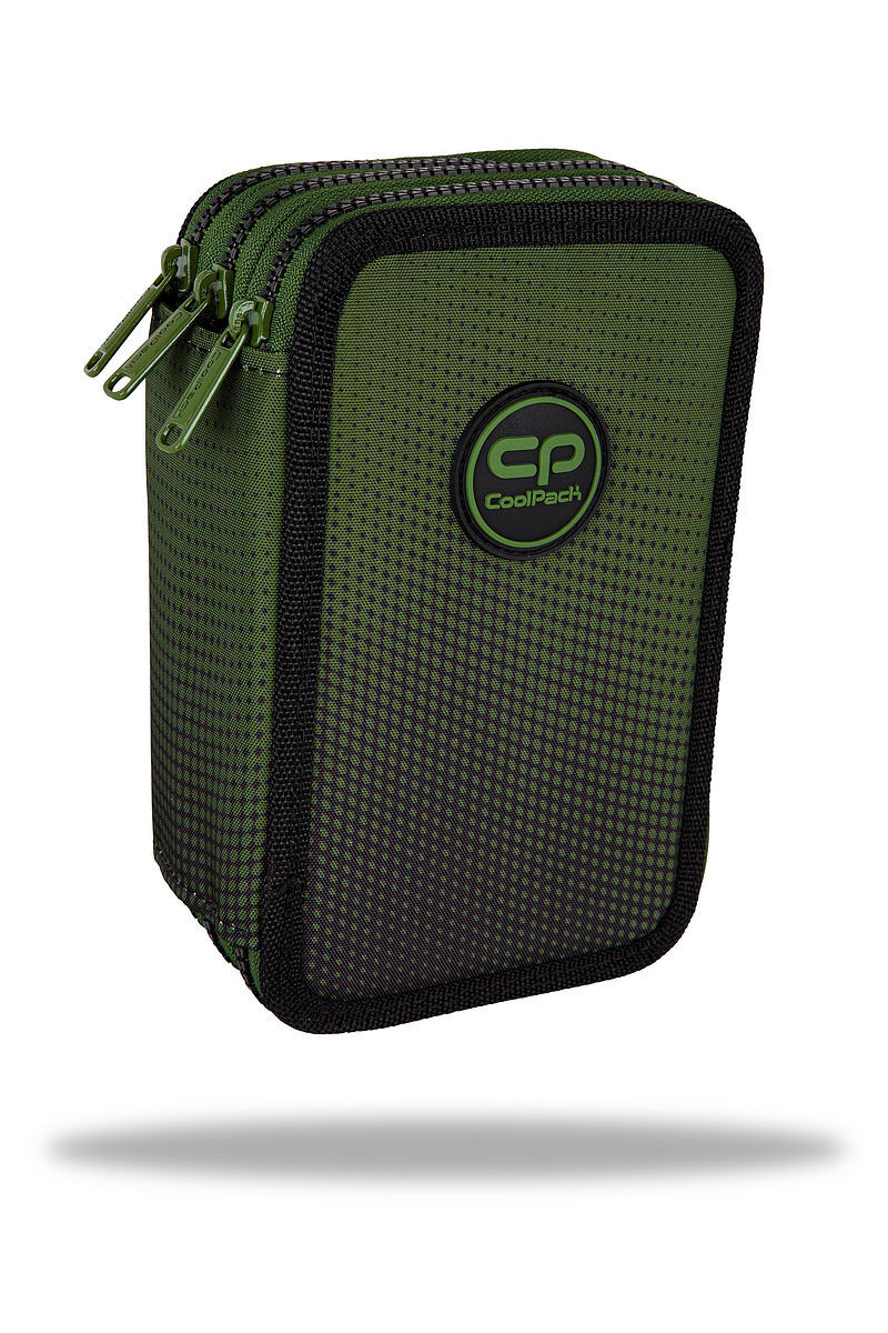 Piórnik 3-komorowy z wyposażeniem coolpack jumper 3 gradient grass