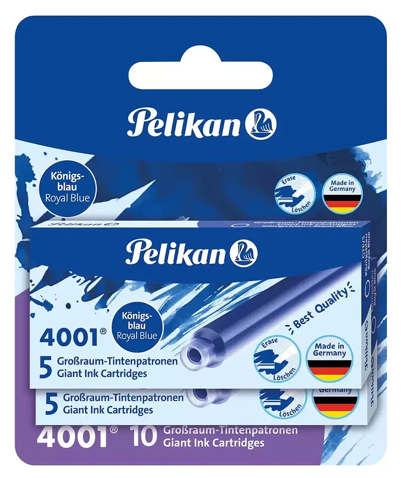 Naboje do piór gtp 5 niebieskie 2 szt. Pelikan