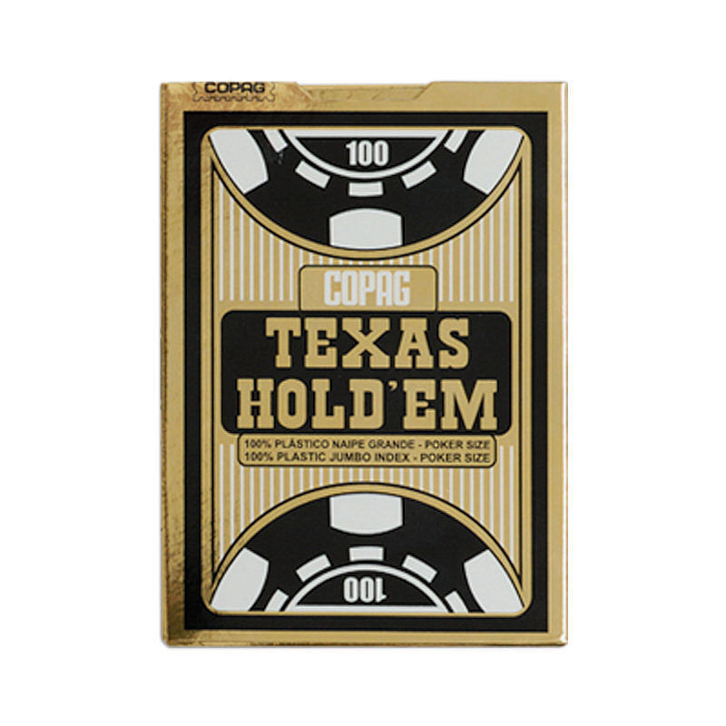 Texas Holdem Gold Jumbo Face czarne