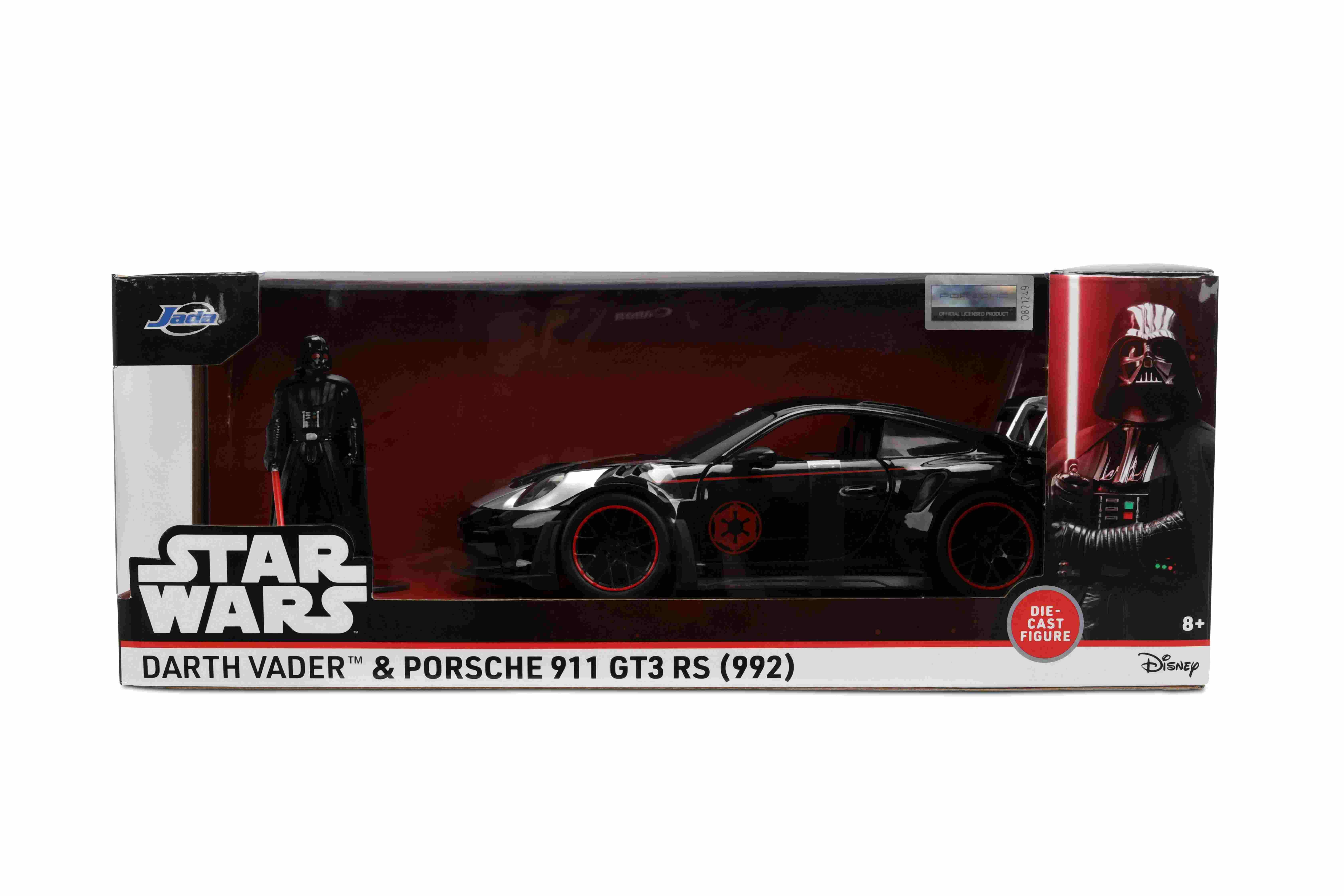 Porsche 911 GT3 1:24+figurka JADA Star Wars