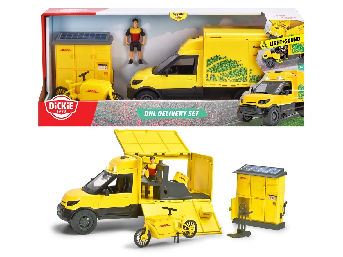 Zestaw City z pojazdem DHL Dickie Toys 25cm