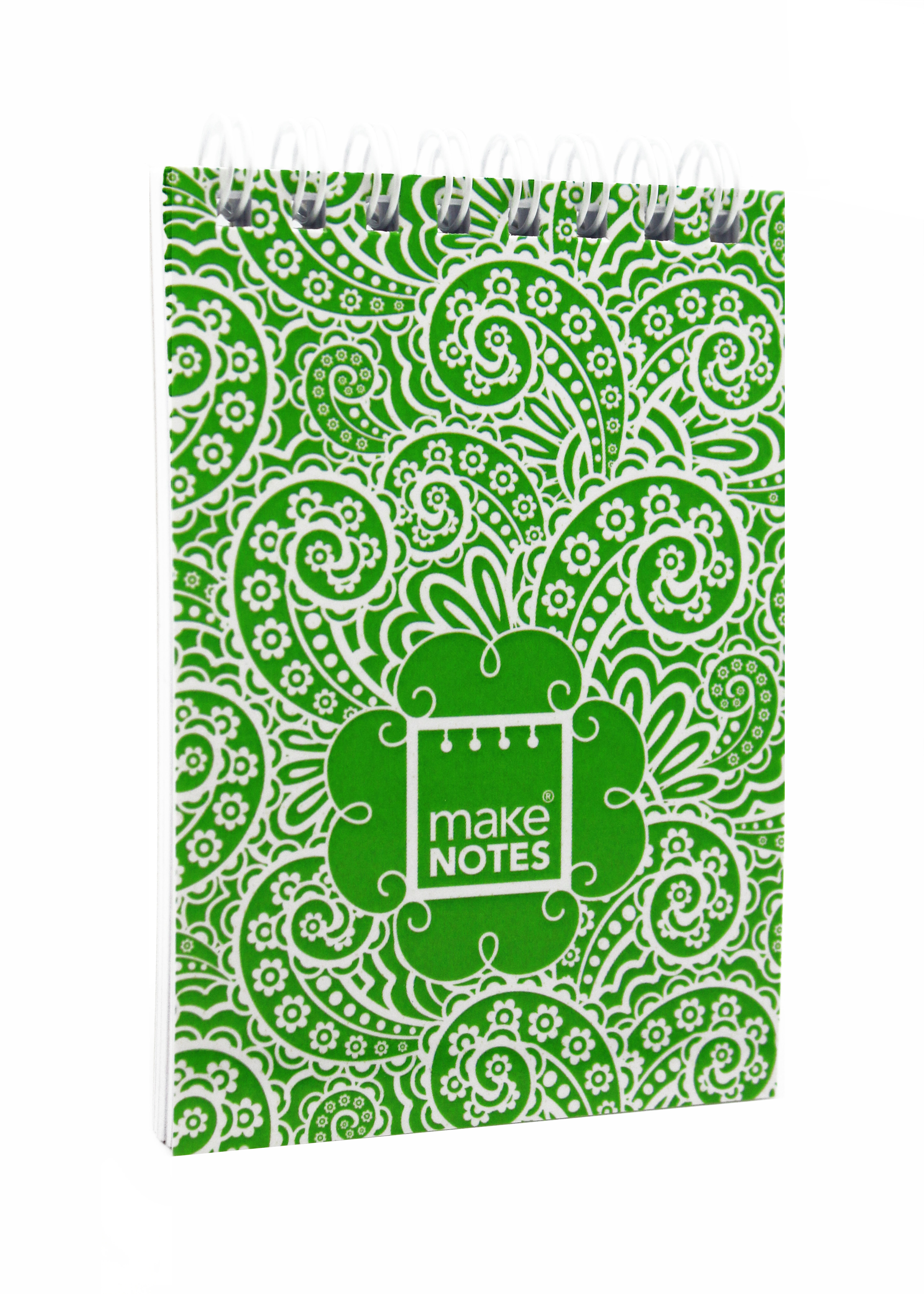 Paisley one Kołonotes gładki A7 zielony