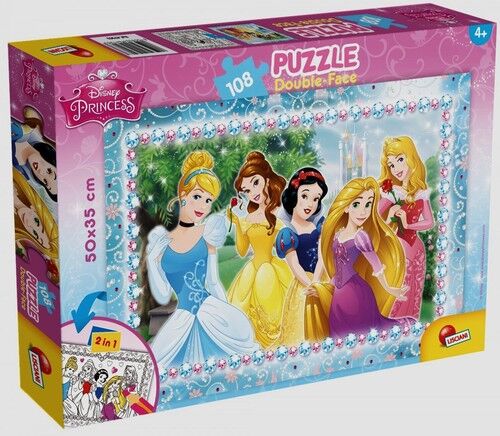 Puzzle dwustronne 108 Księżniczki