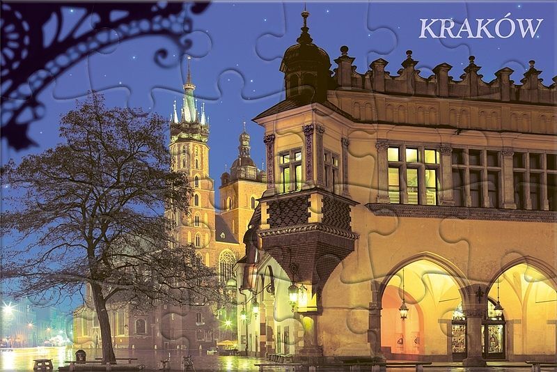 Puzzle 24 pocztówka the old town cracow kar-024002