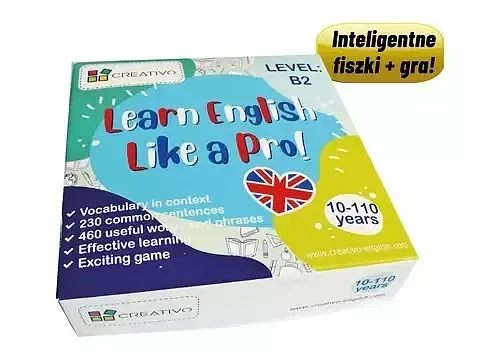 Learn English Like a Pro - Inteligentne fiszki + gra (poziom B2)