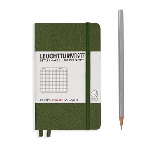 Notes Pocket Leuchtturm1917 w kratkę wojskowy