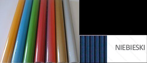 Tektura falista „E” rolka 50cm x 70cm kolor niebieski