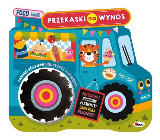 Food track. Przekąski na wynos. Z ruchomym kółkiem