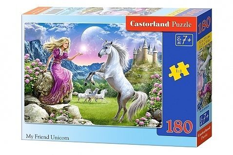 Puzzle 180 mój przyjaciel jednorożec