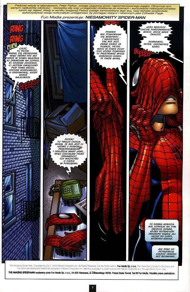 Amazing Spider-Man (Fun Media) - 1 - (1/2003) Przemiany, dosłowne i w przenośni