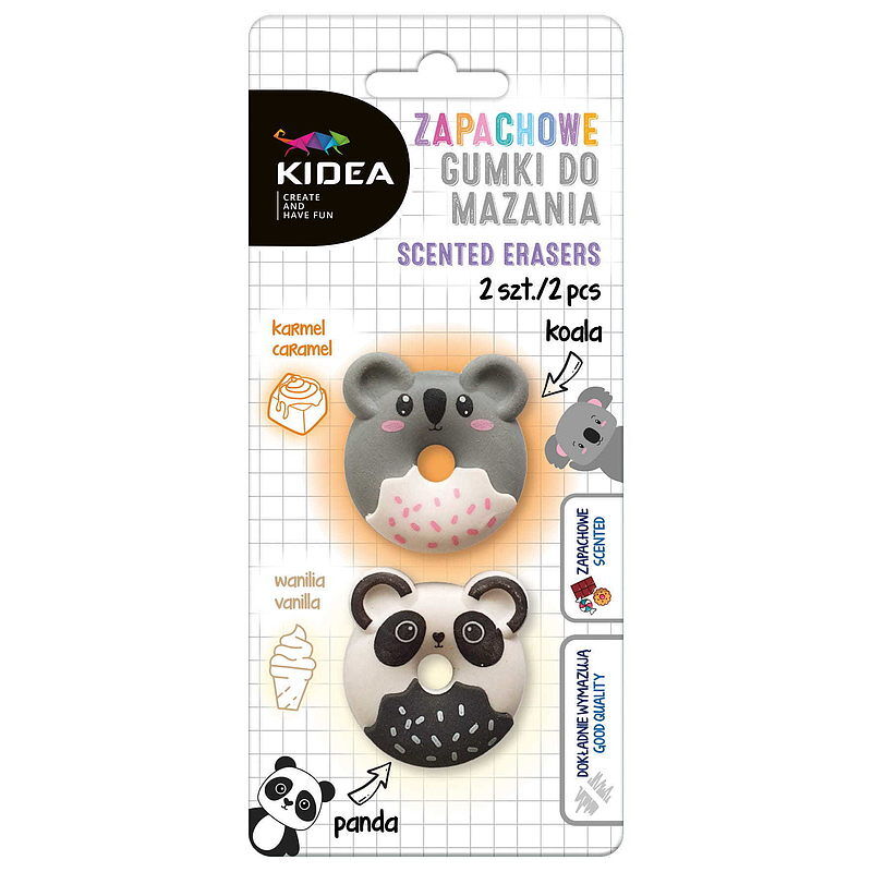 Gumki zapachowe Panda Koala 2 sztuki