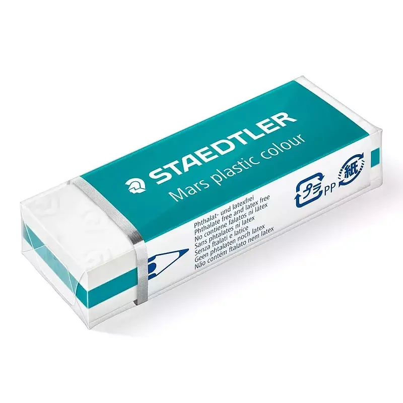 Gumka techniczna mars plastic niebieska staedtler paczka 20 szt