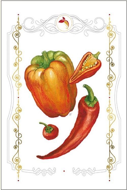 Karnet davinci 12x18 papryki b-bd 502 062
