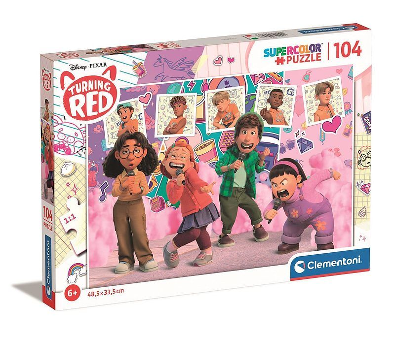 Puzzle 104 super kolor disney turning red 25747