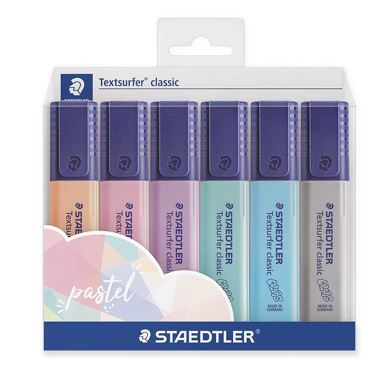 Zakreślacz staedtler textsurfer classic pastel 6 kolorów
