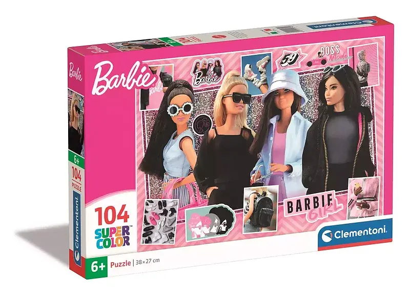 Puzzle 104 super kolor barbie 25754