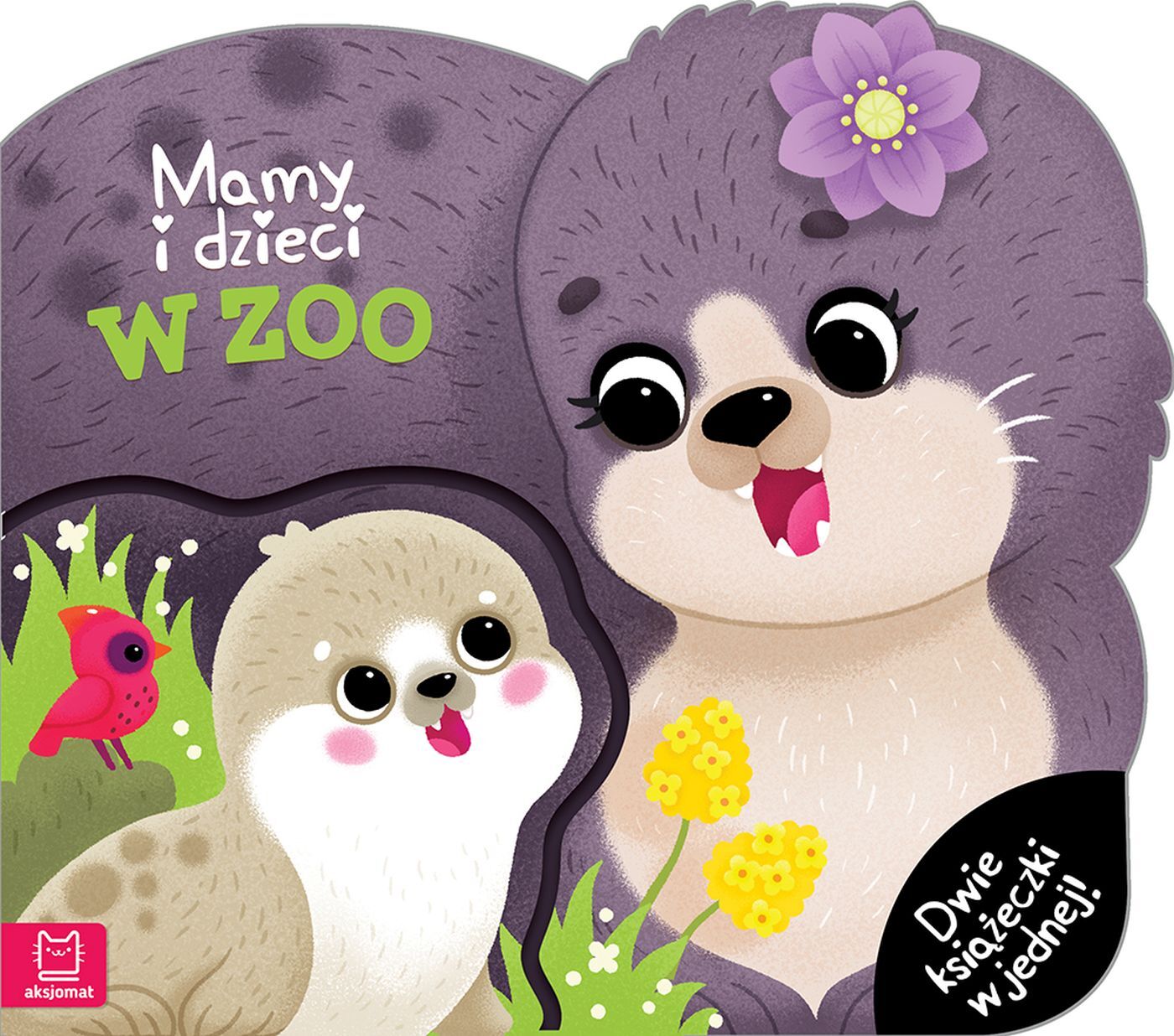 Mamy i dzieci w zoo. Dwie książeczki w jednej