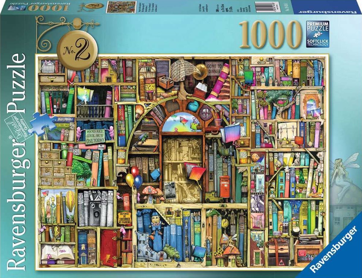 Puzzle 2D 1000 Magiczny regał z książkami 2 19418