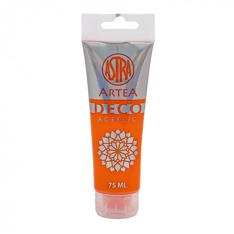 Farba akrylowa deco artea 75 ml tuba pomarańczowy