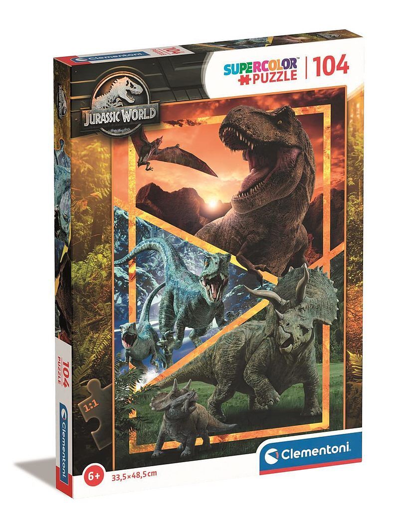Puzzle 104 super kolor jurassic world 27181