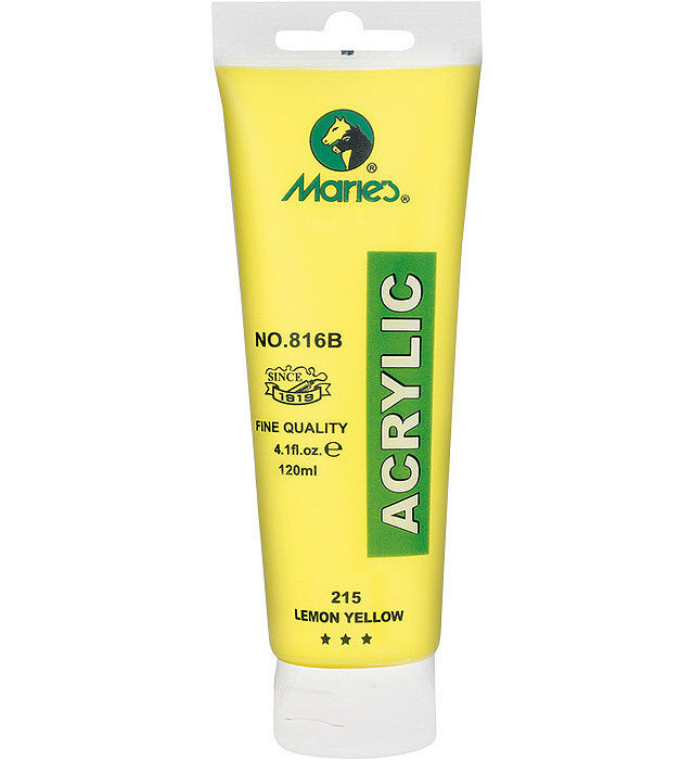 Farba akrylowa żółta maries 120 ml 816b-215