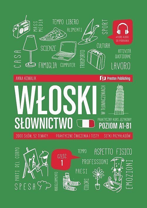 Włoski w tłumaczeniach. Słownictwo 1 (A1-B1) + MP3