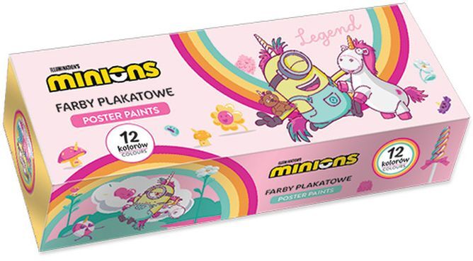 Farby plakatowe Minionki  12x20ml