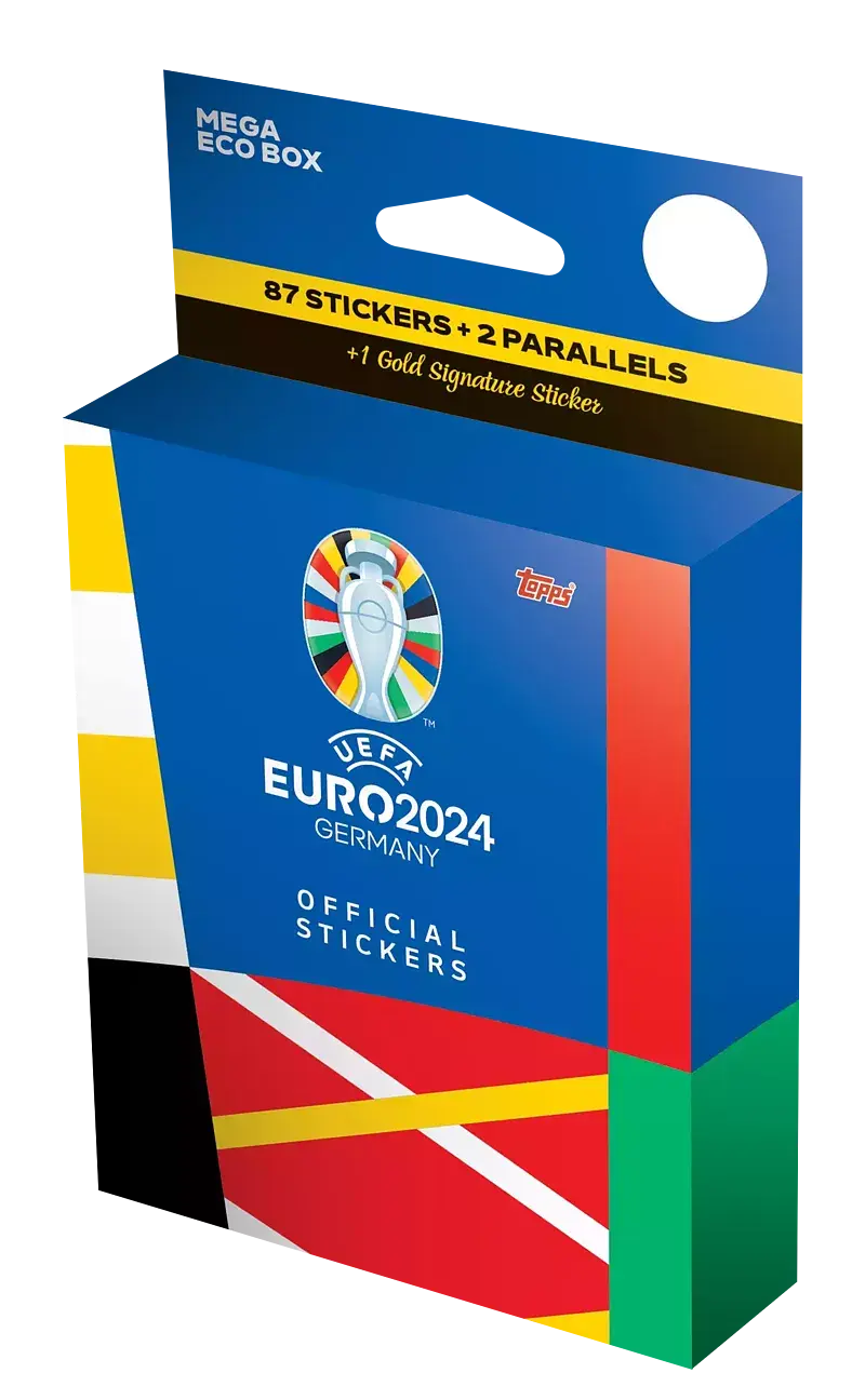 Euro 2024 topps stickers mega eco box