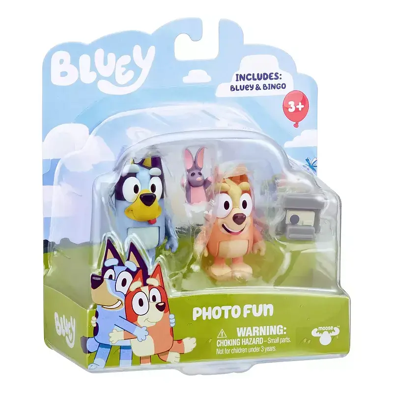 Figurki zestaw  2pak zabawa w fotografa bluey blu13047