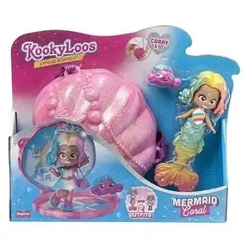 Kookyloos kooky mermaids coral 1x4 (v. 0)