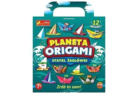 Planeta origami statki żaglówki