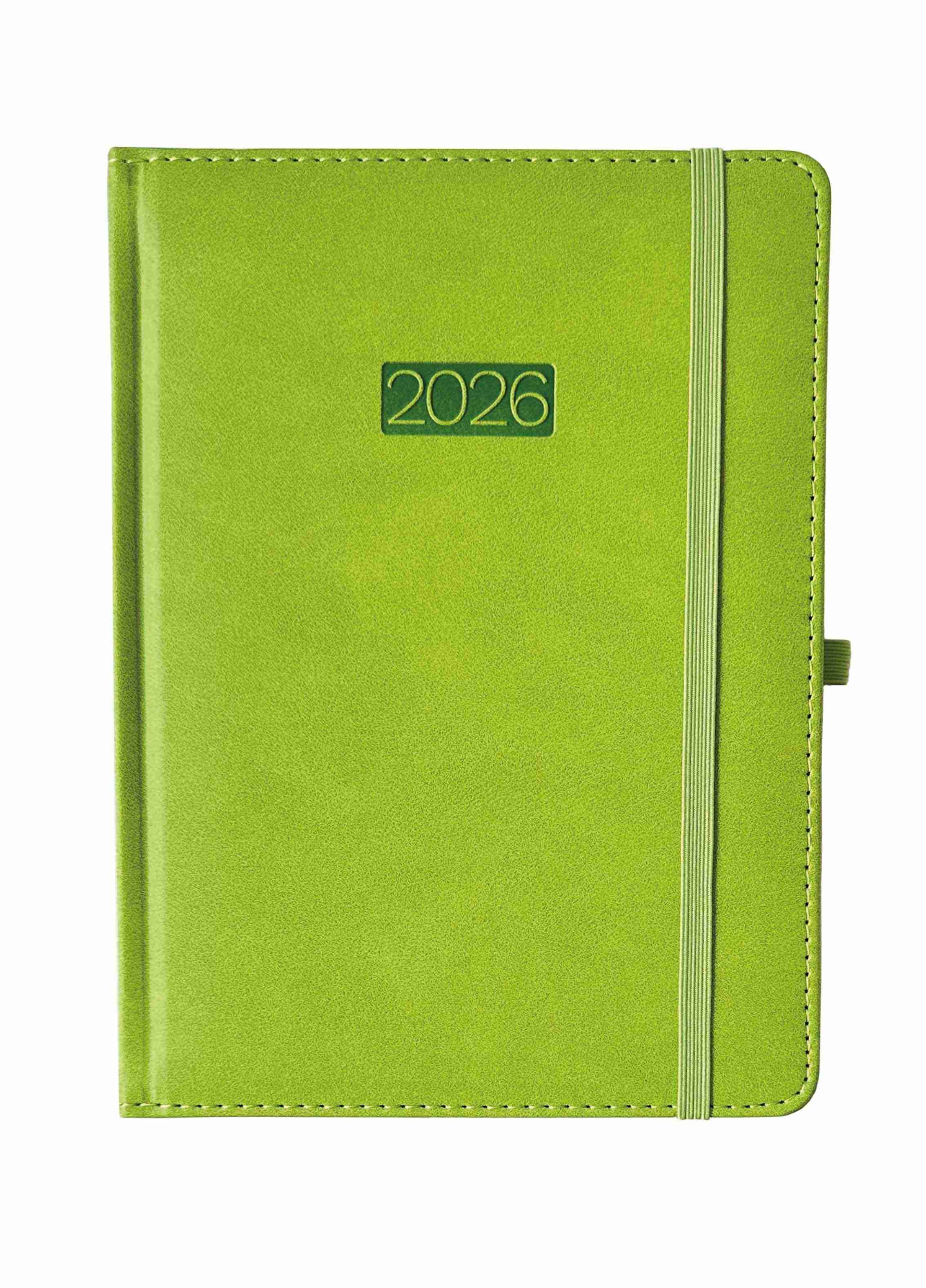 Kalendarz 2026 A4 Elegance dzienny V8 seledynowy K-A4D