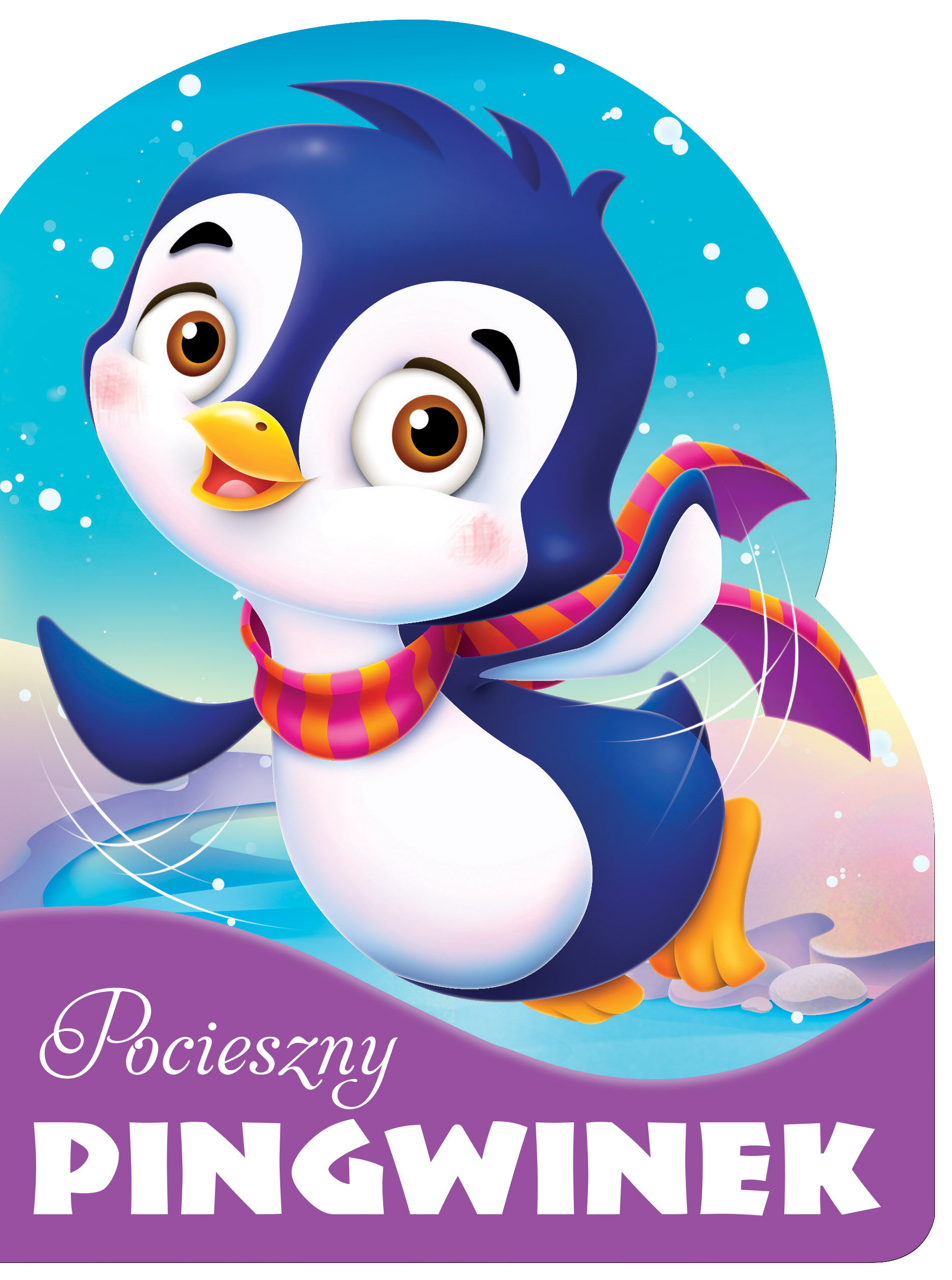 Pocieszny pingwinek wykrojnik