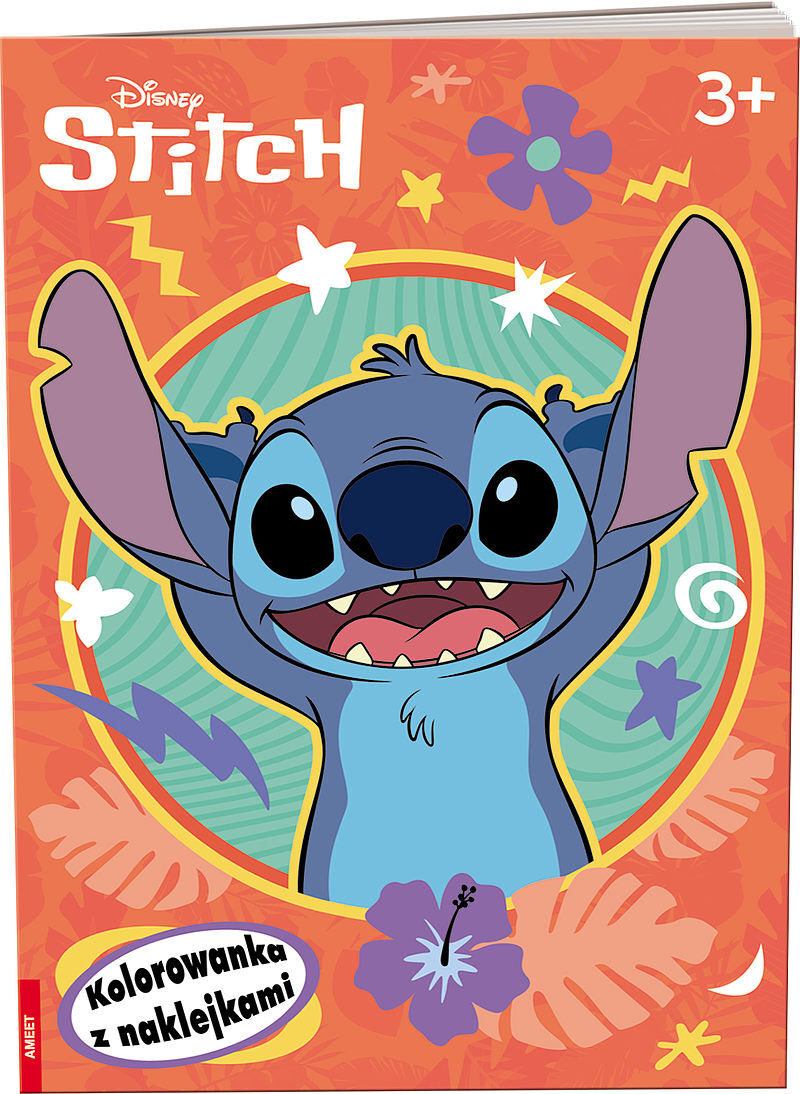 Stitch kolorowanka z naklejkami na-9129